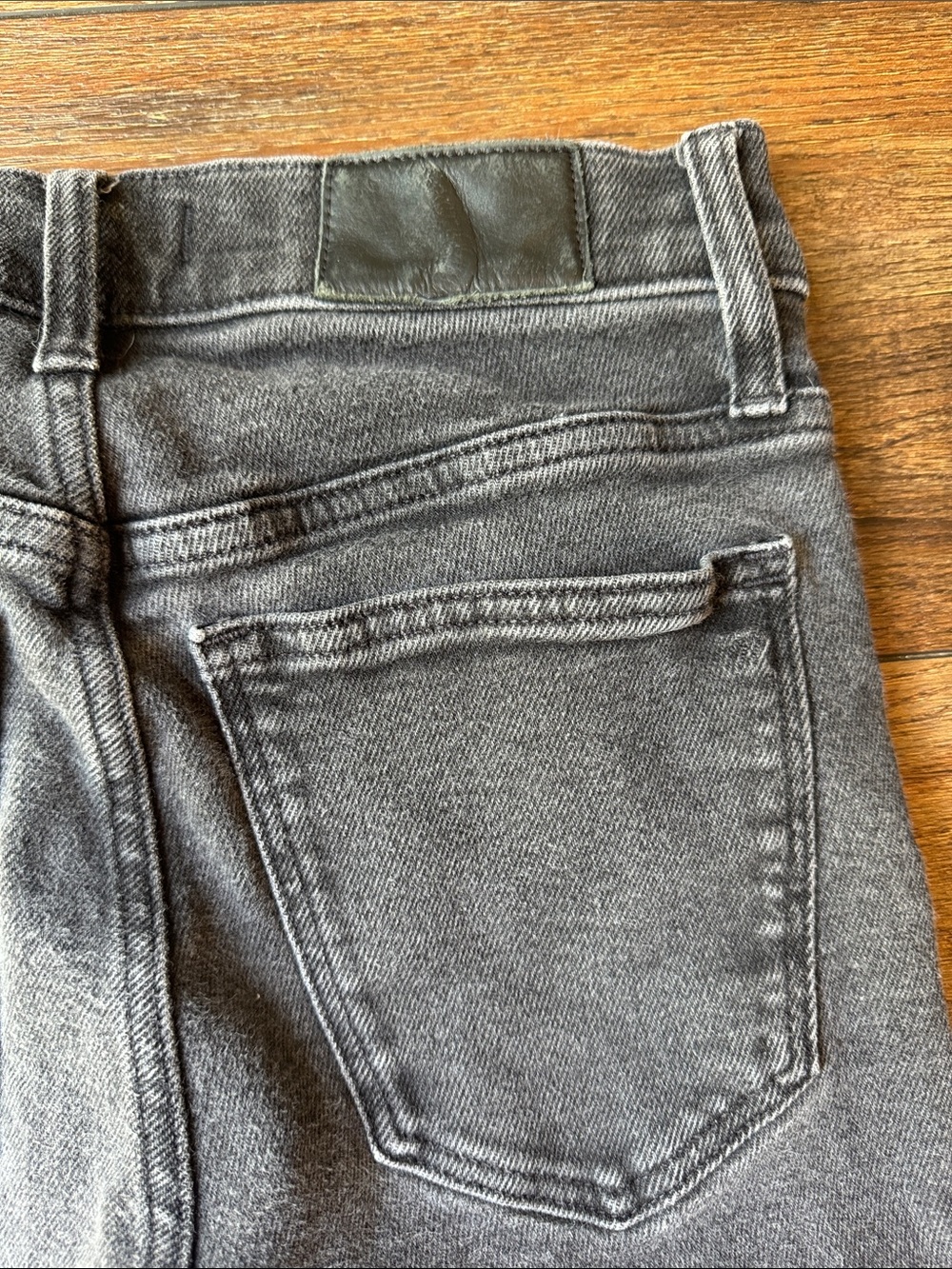 Madewell Flare Jeans in Light Blue and Black Denim - Picture 6 of 13